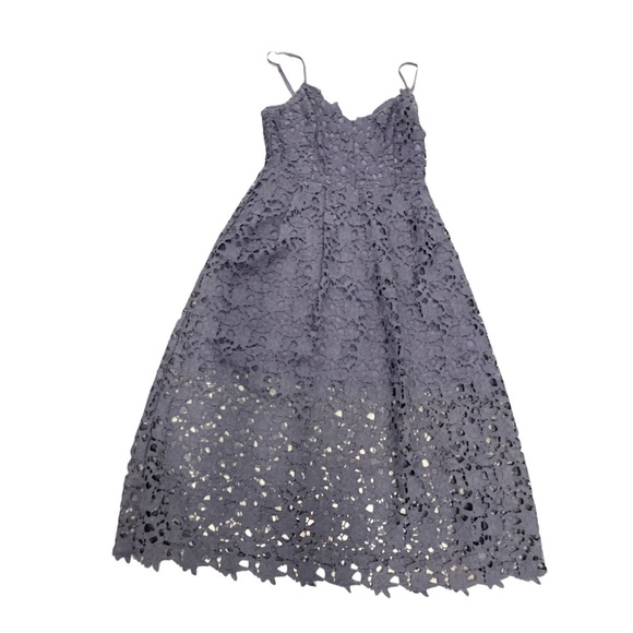 ASTR purple eggplant lace midi dress ZL - Picture 5 of 14